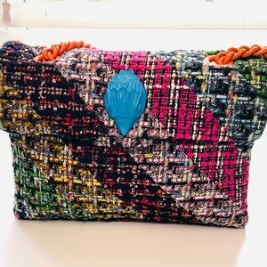 Beautiful HTF Tweed Kurt Geiger Kensington Handbag